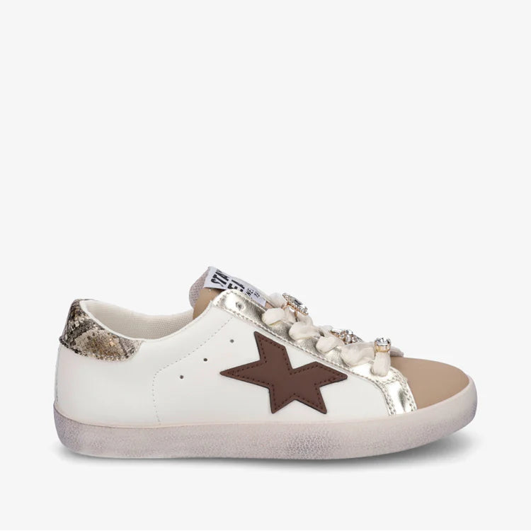 Baskets lacets ruban strassés