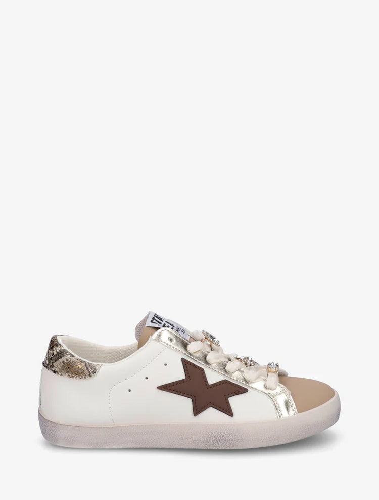 Baskets lacets ruban strassés