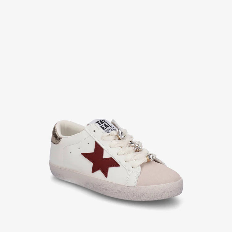 Baskets lacets ruban strassés