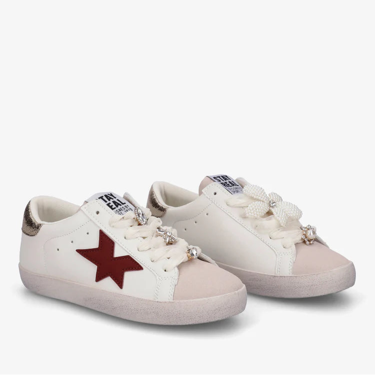 Baskets lacets ruban strassés