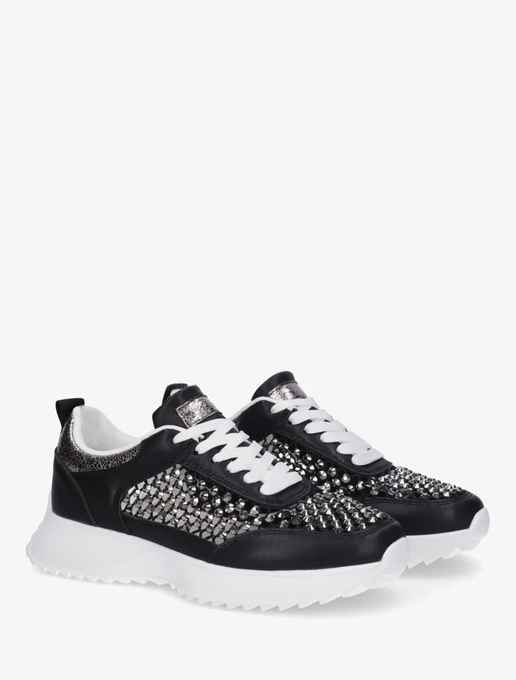 Baskets ajourées à strass