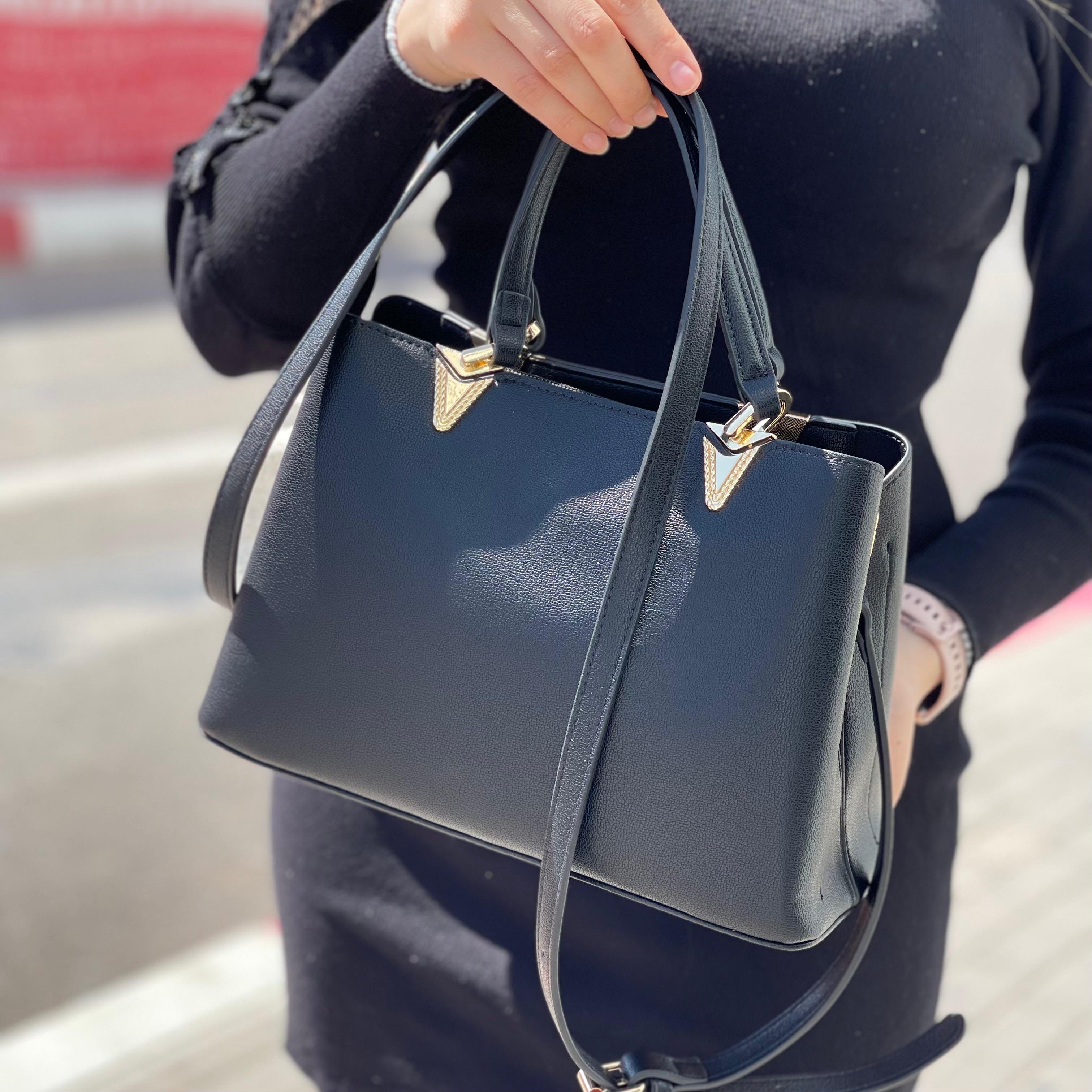 Cnoles-Sac à main en cuir de grande capacité pour femme