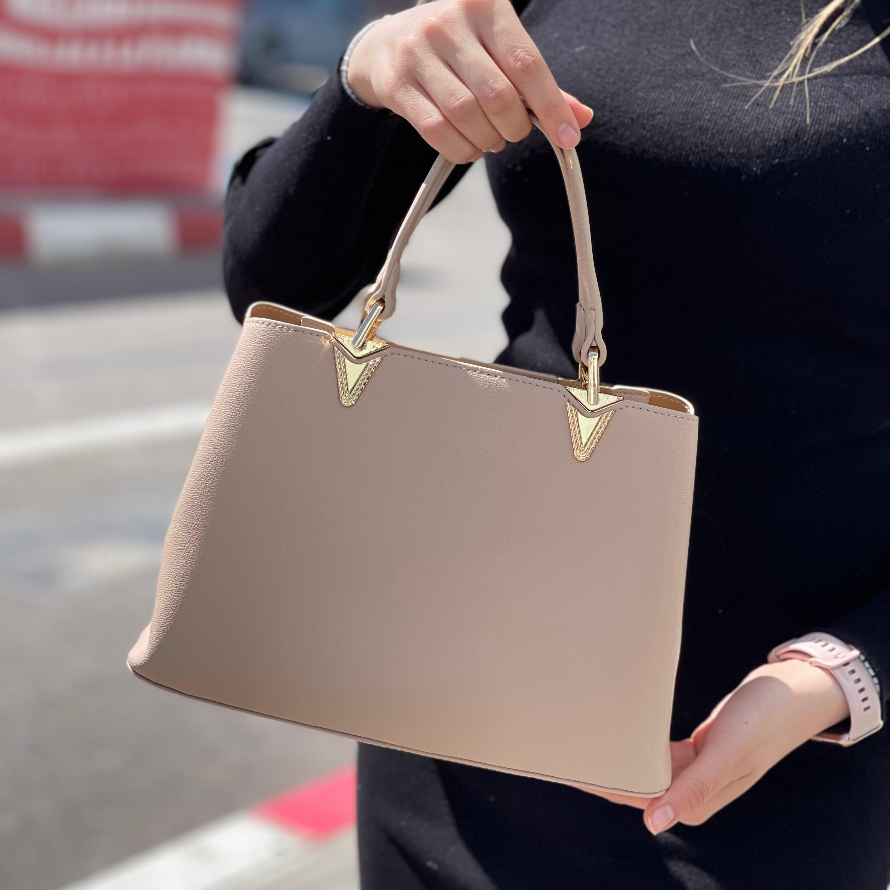 Cnoles-Sac à main en cuir de grande capacité pour femme