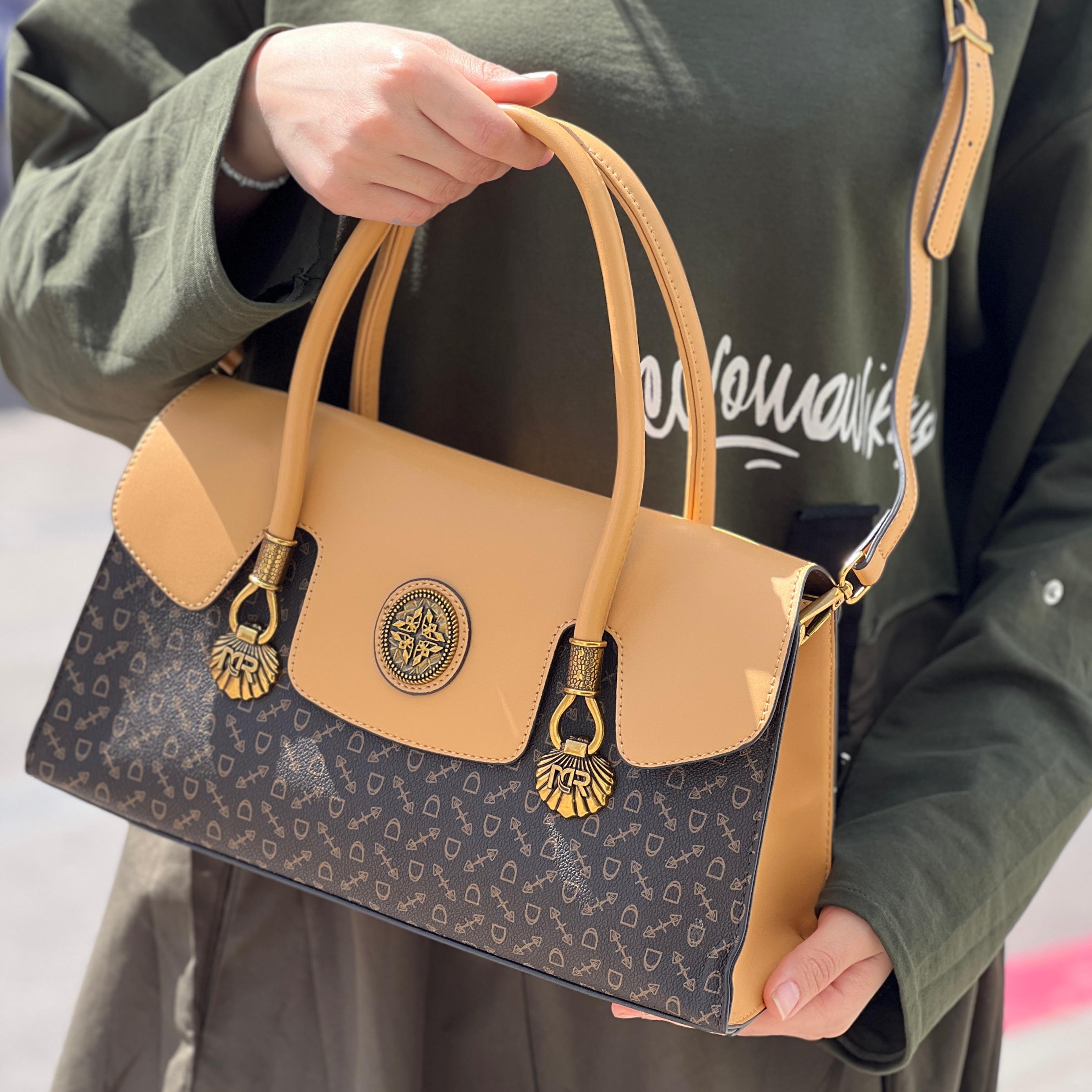 Sac à main en cuir véritable pour femme