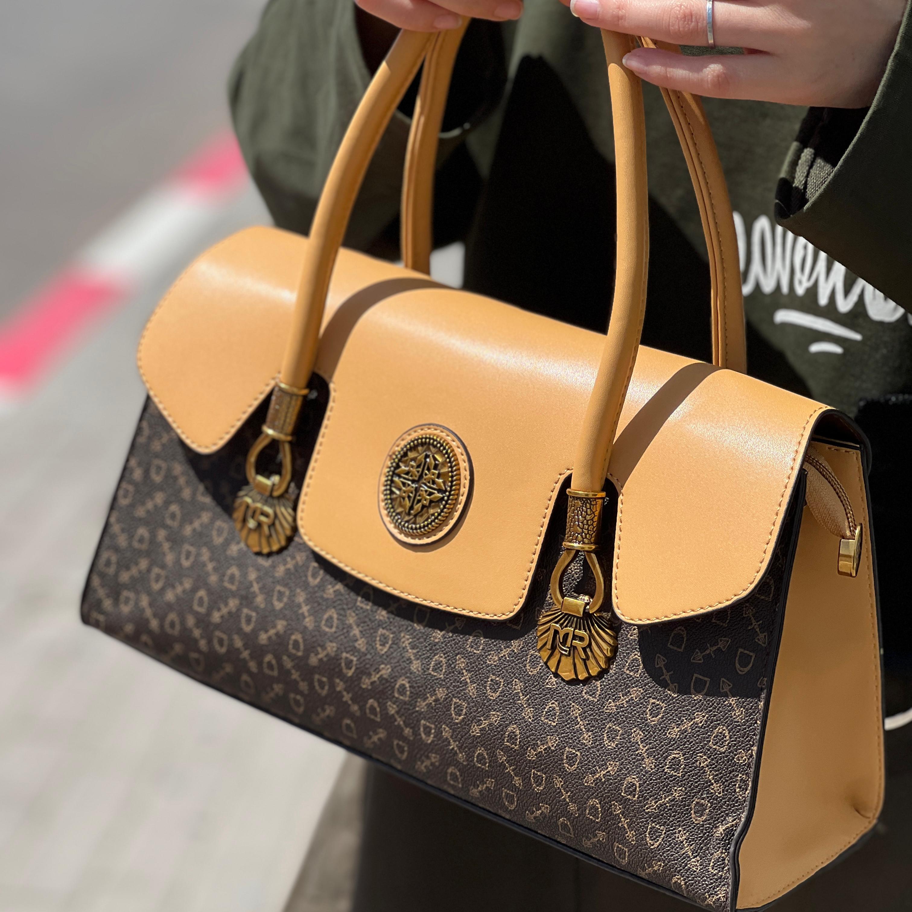 Sac à main en cuir véritable pour femme