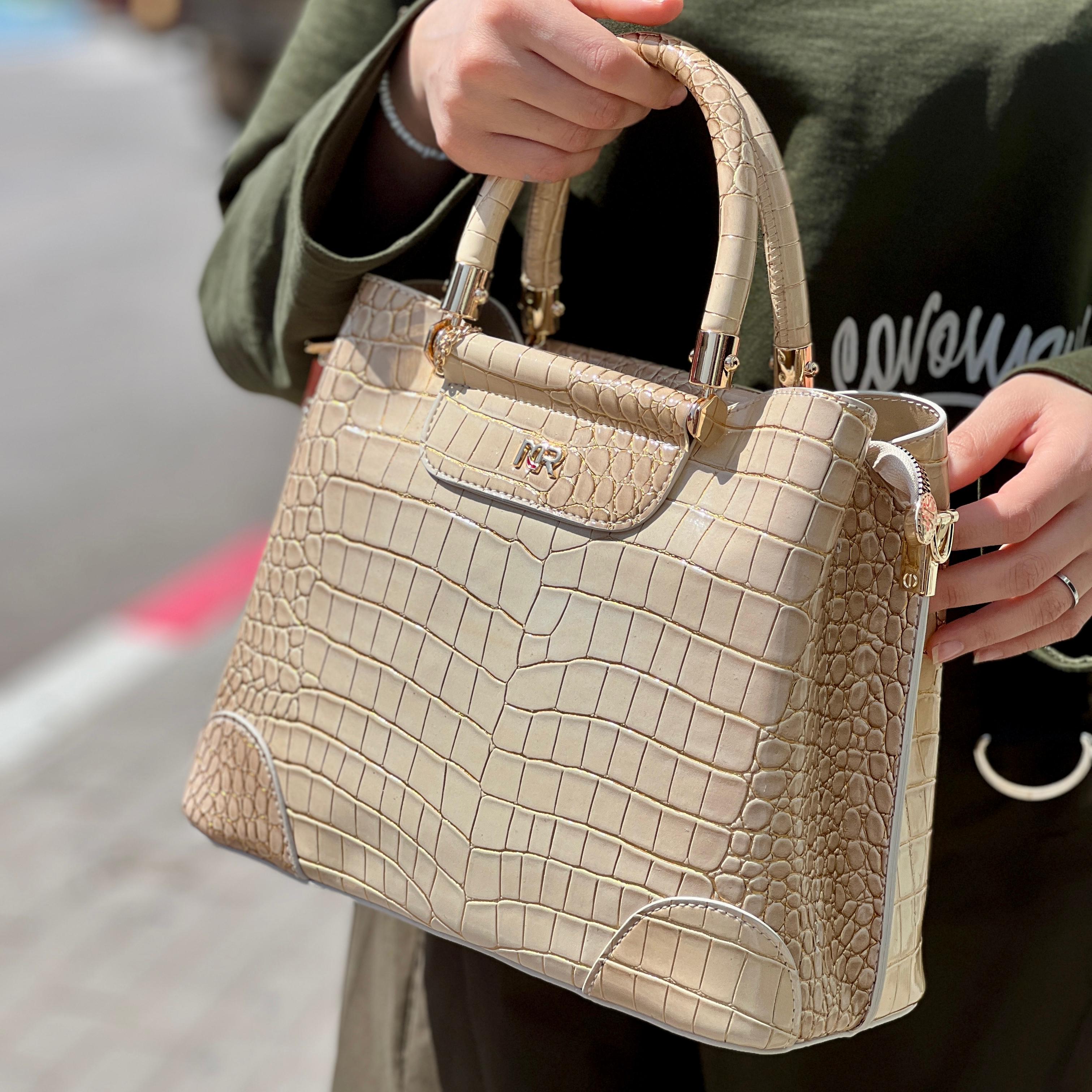 Sac à motif crocodile