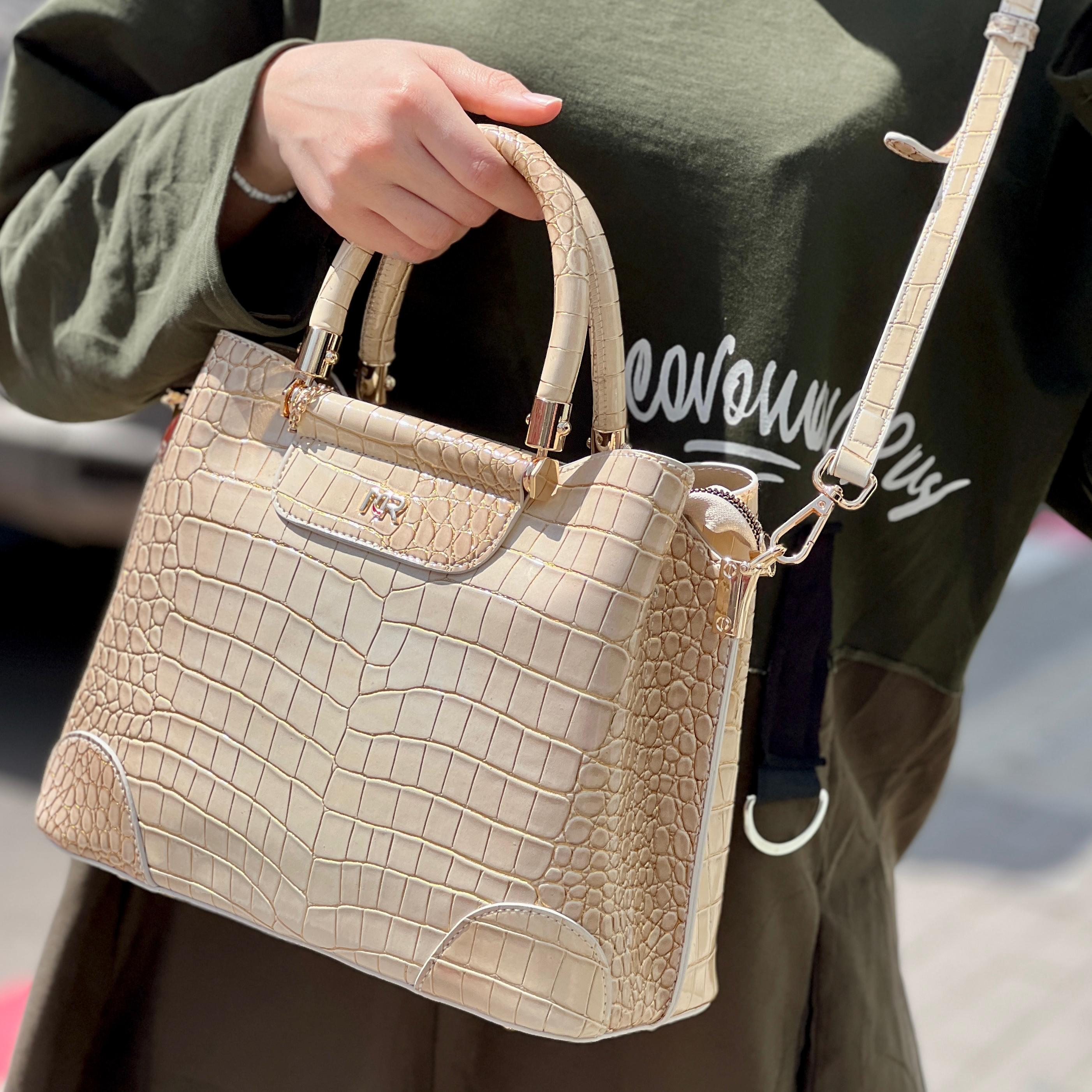 Sac à motif crocodile