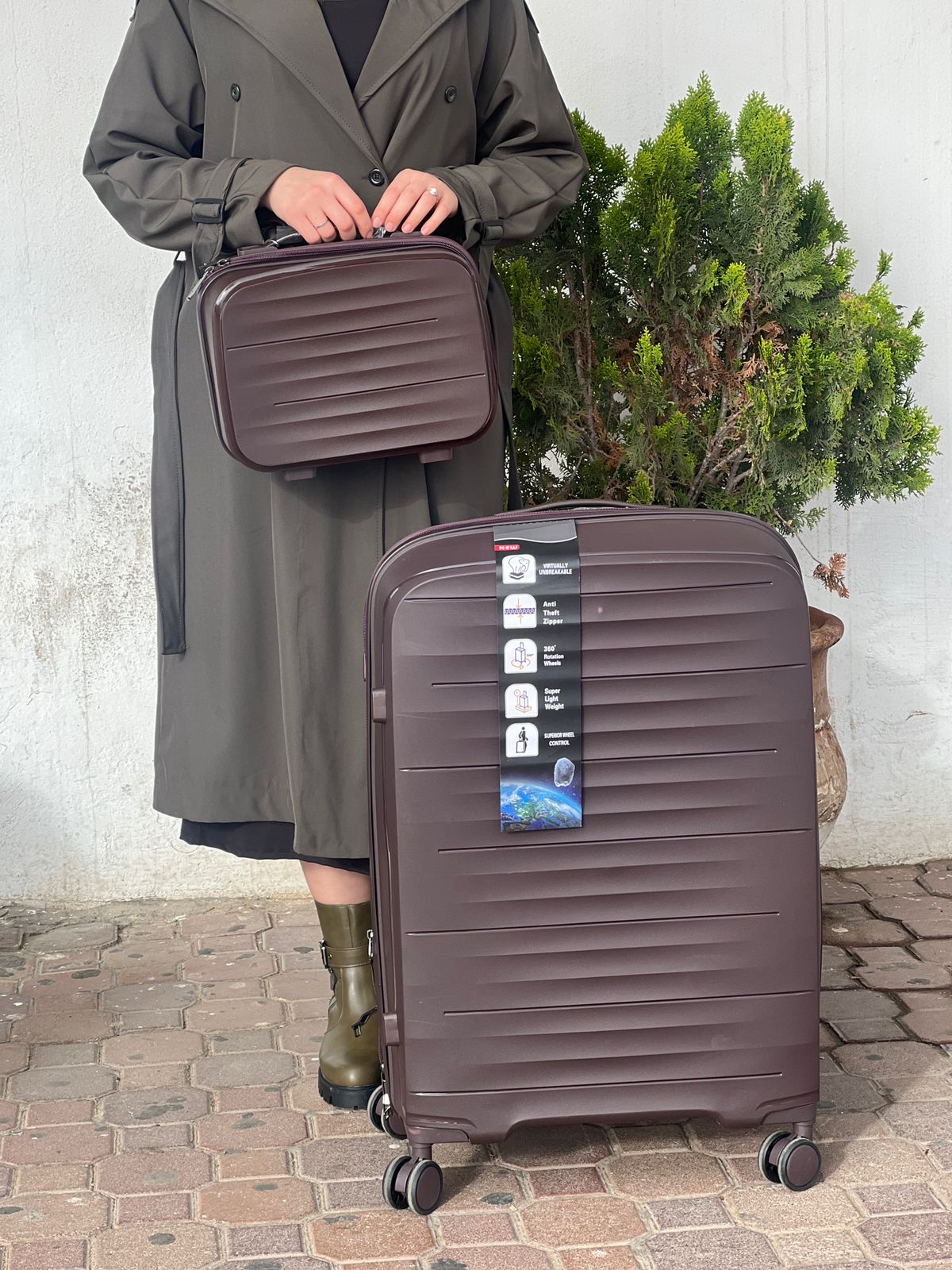 Ensemble de valises rigides Geographical