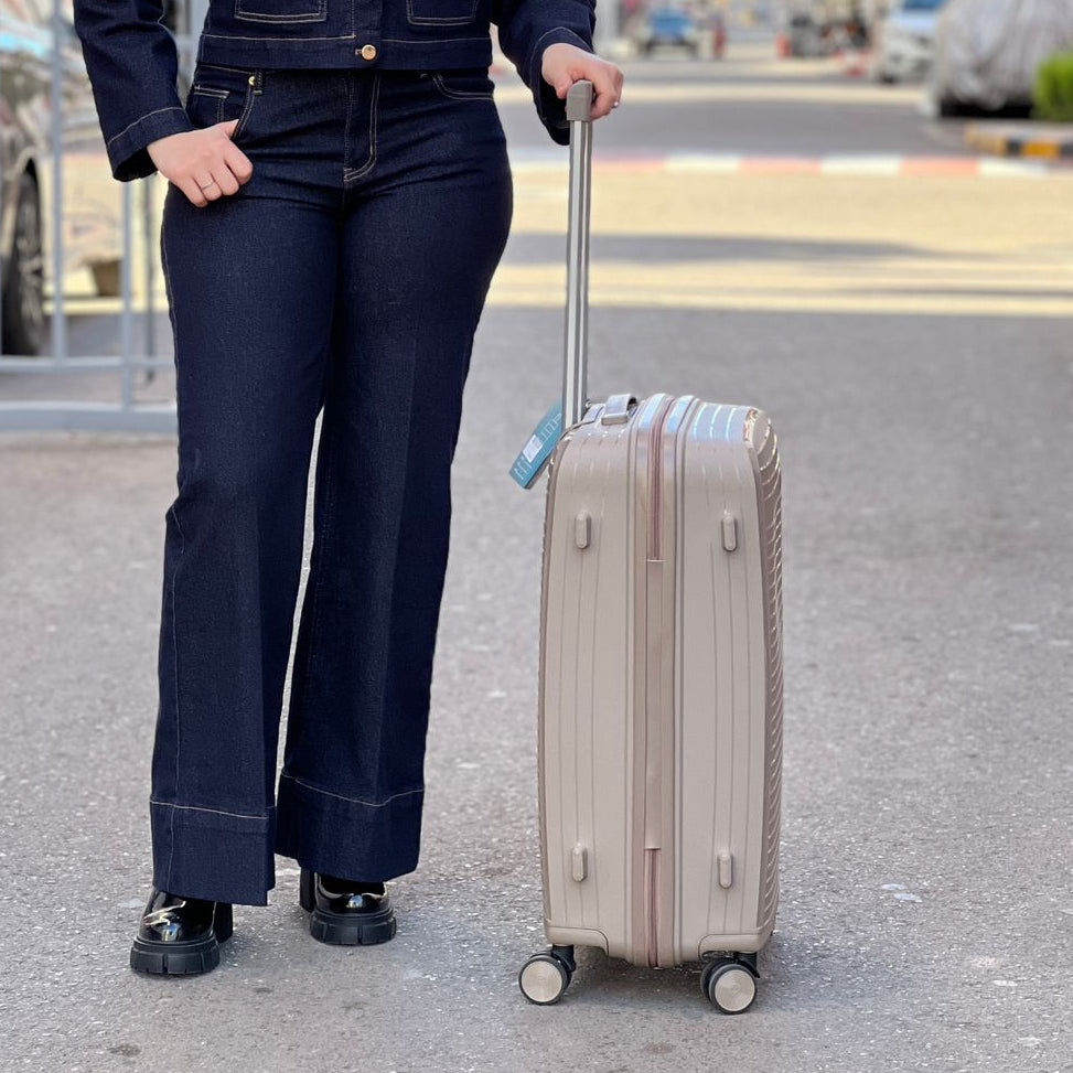 Valises Avec Détail De Cadenas Et Mécanisme De Traction