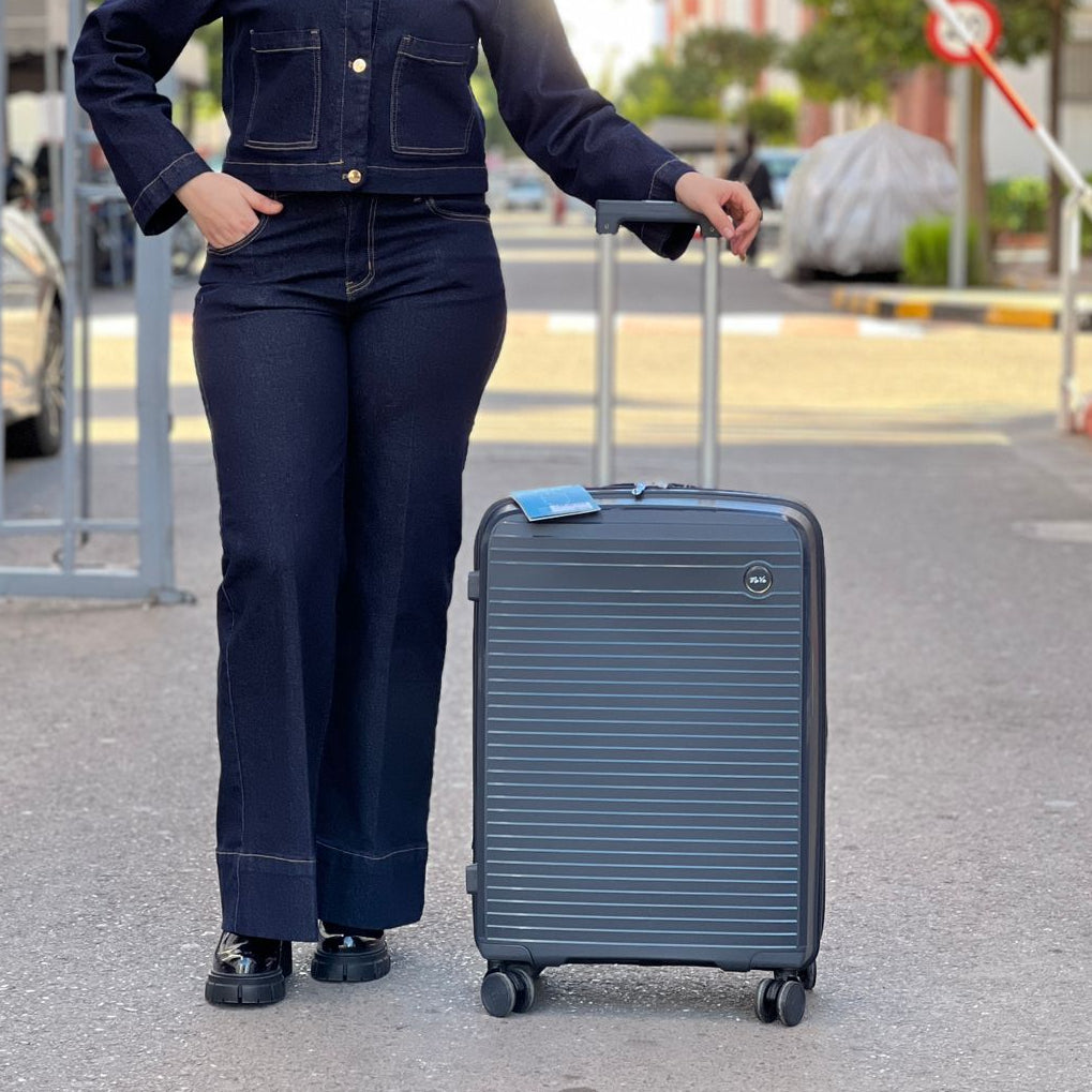 Valises Avec Détail De Cadenas Et Mécanisme De Traction