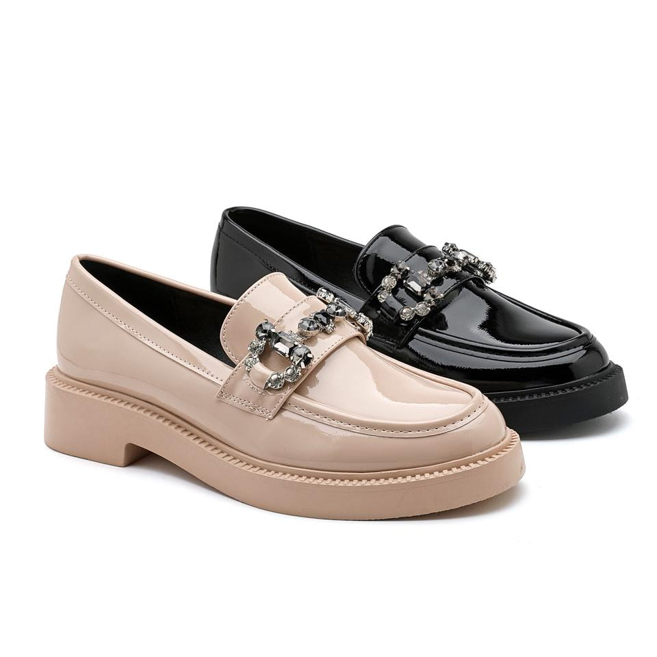 Mocassins Bijoux en Vernis