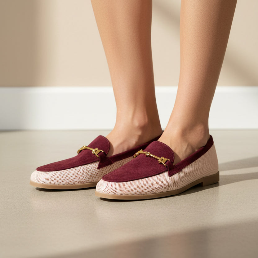 Moccasins Dual-Textured Bit Loafer