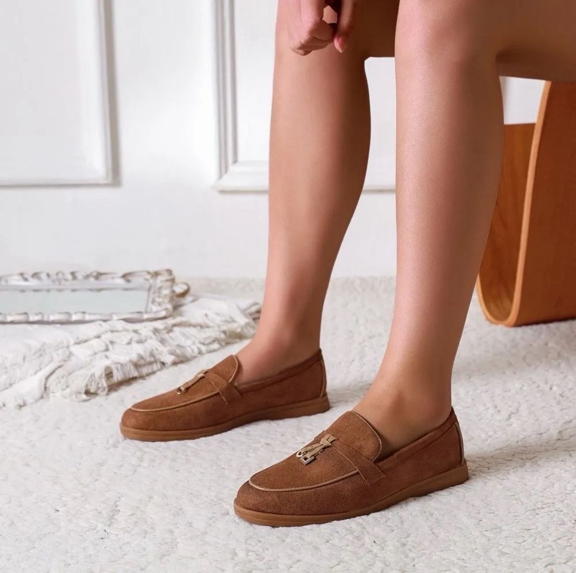 Mocassins Élégants en Daim