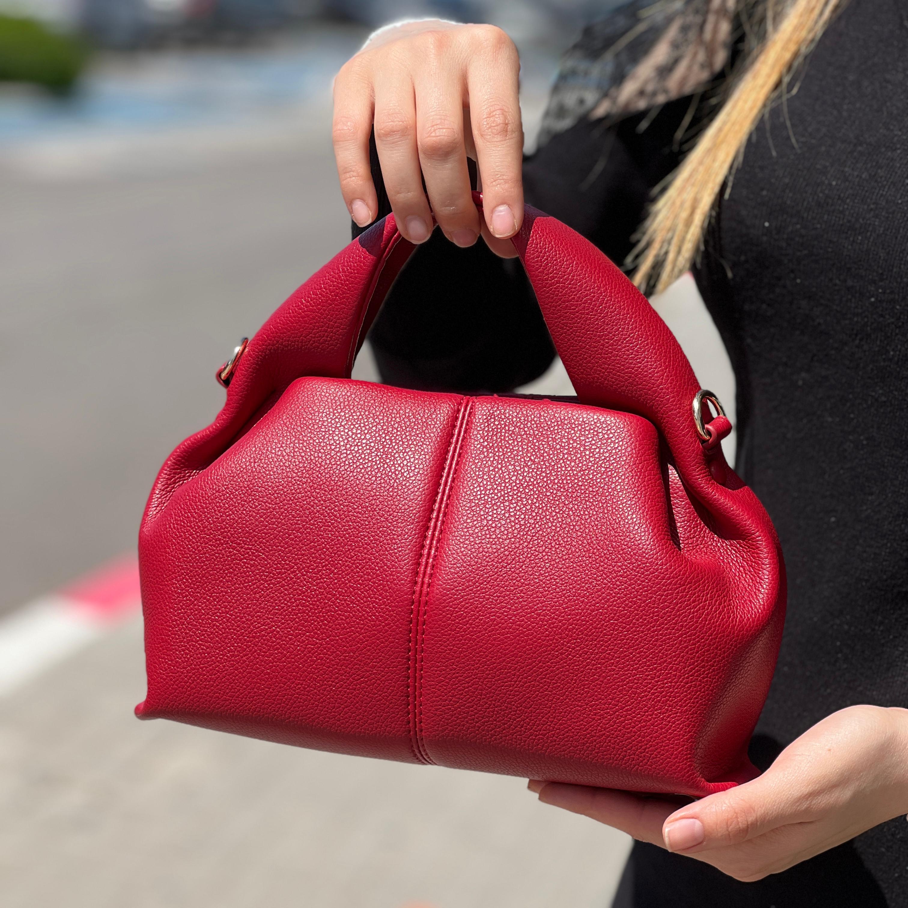 Sacs Fourre-Tout À Bandoulière En Cuir Véritable En Forme De Nuage Pour Femmes