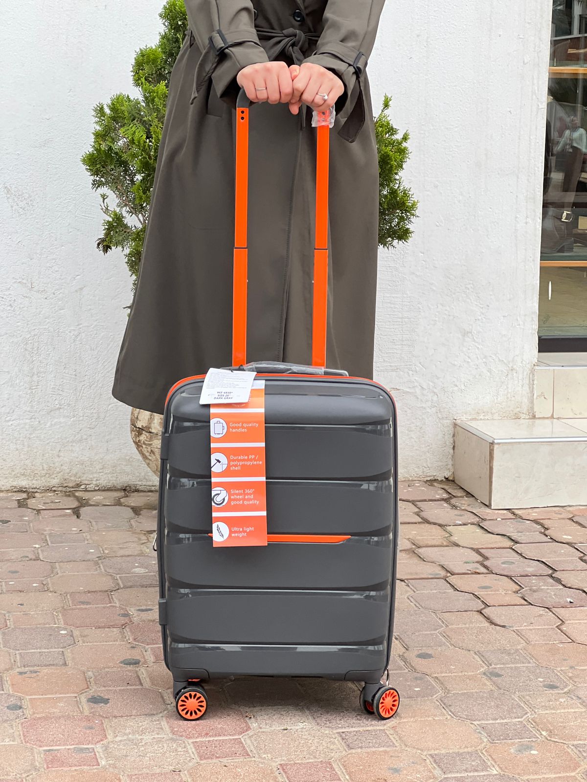 Valise à roulettes en aluminium de grande capacité