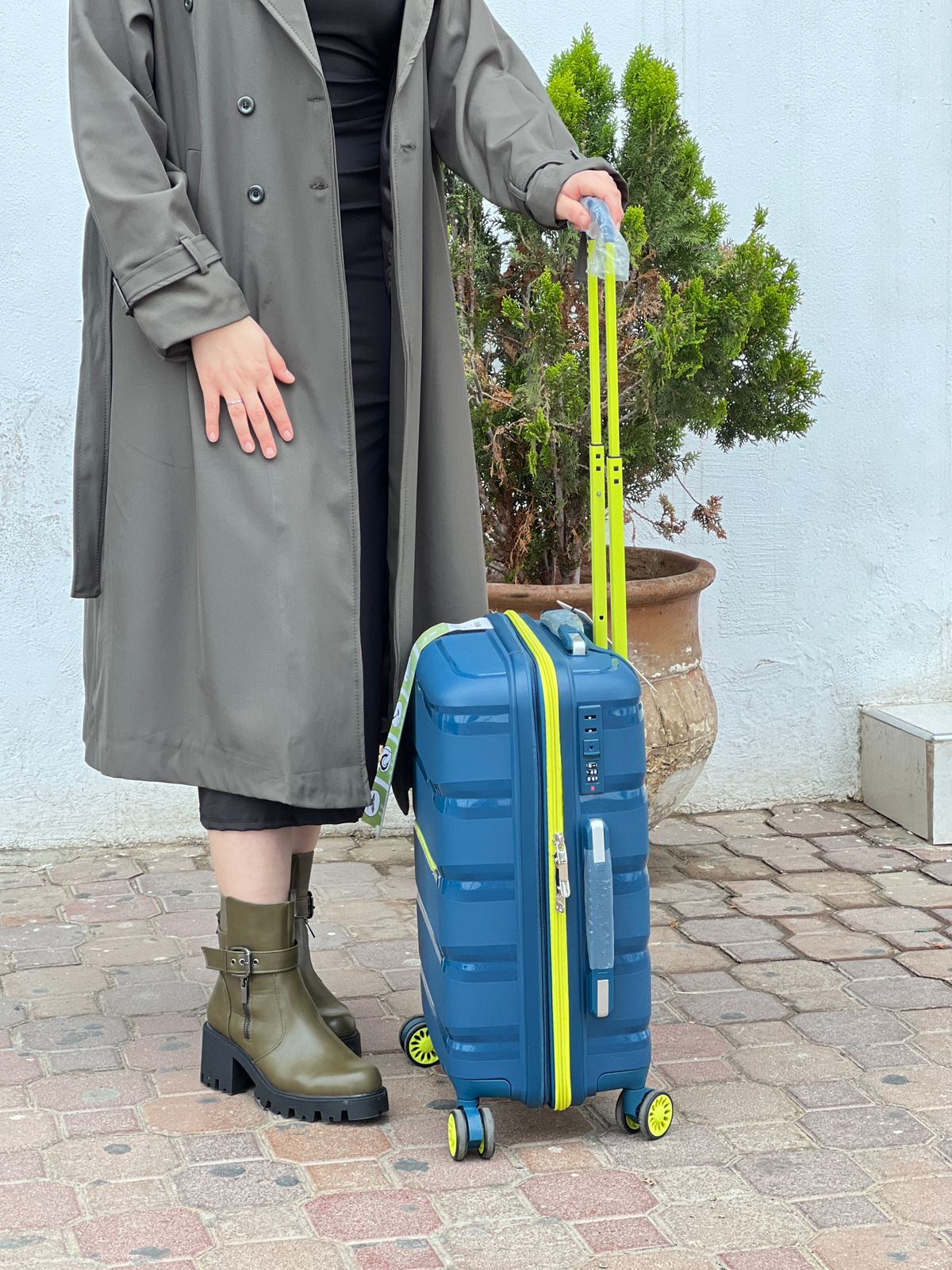 Valise à roulettes en aluminium de grande capacité