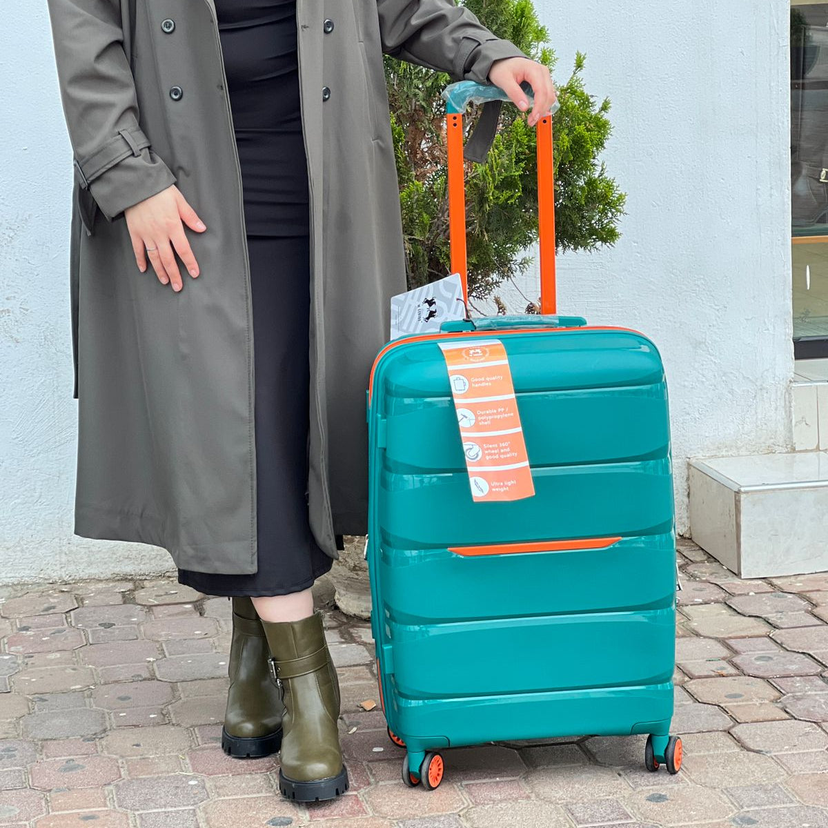 Valise à roulettes en aluminium de grande capacité