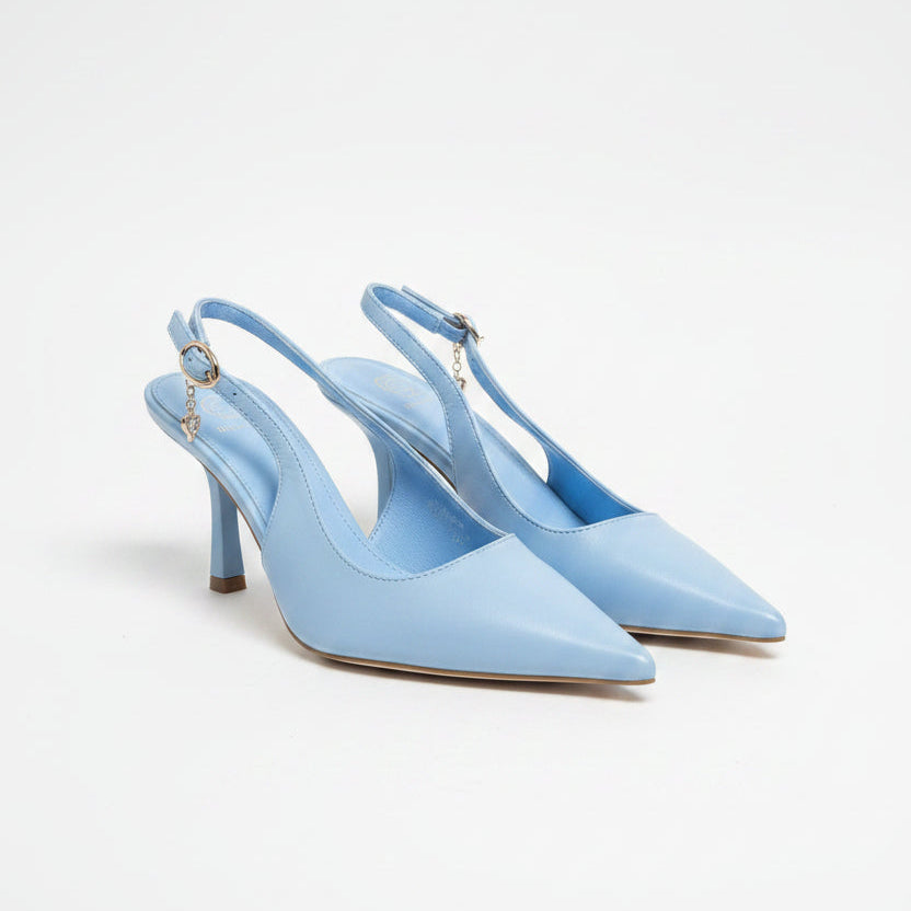 Pointed-Toe Slingback Heels