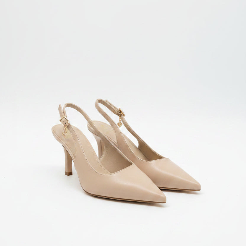 Pointed-Toe Slingback Heels