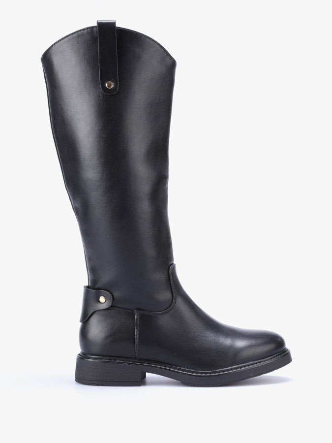 Bottes style cavalière en simili