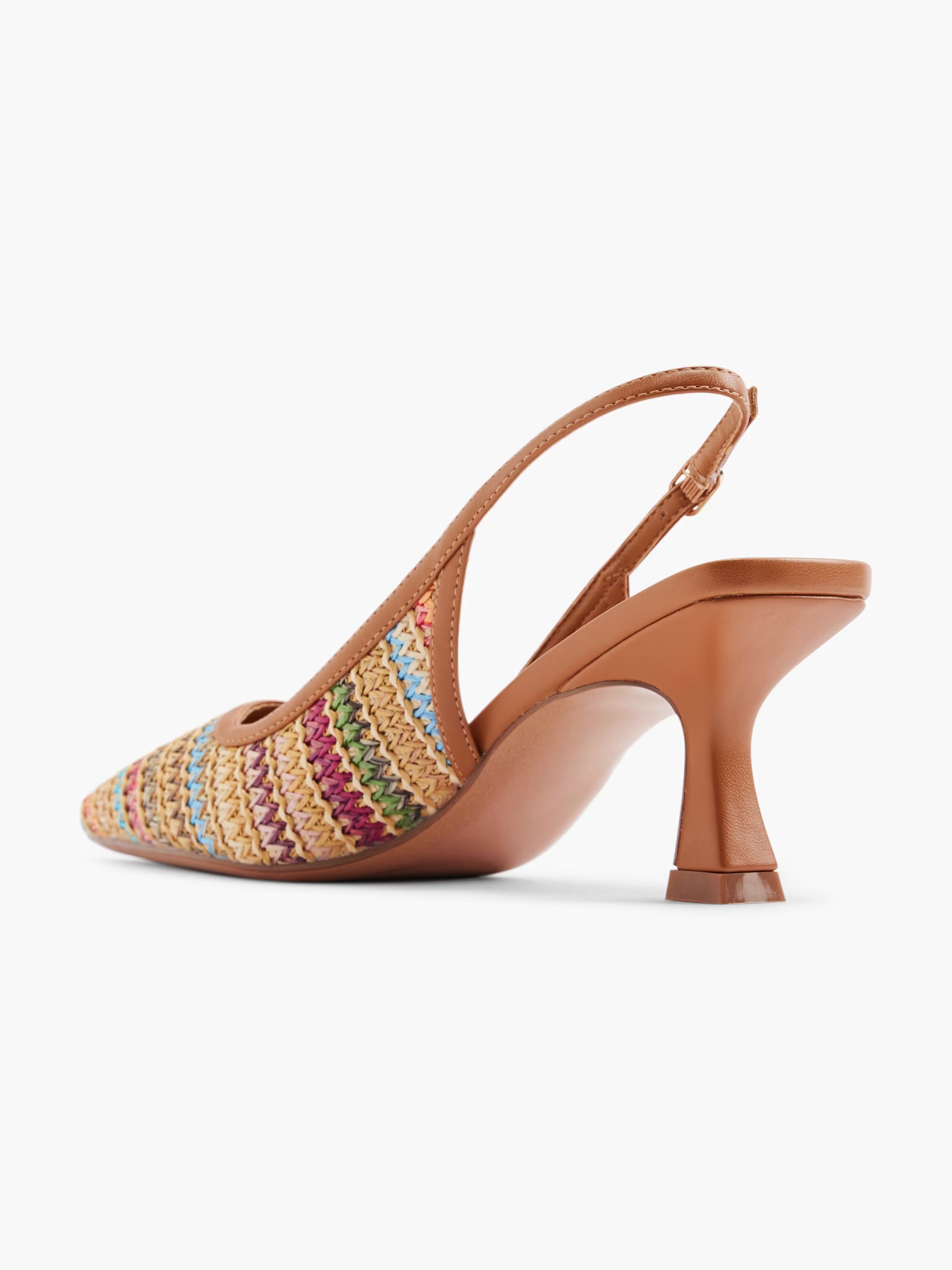 Escarpins Slingback à Texture Tressée