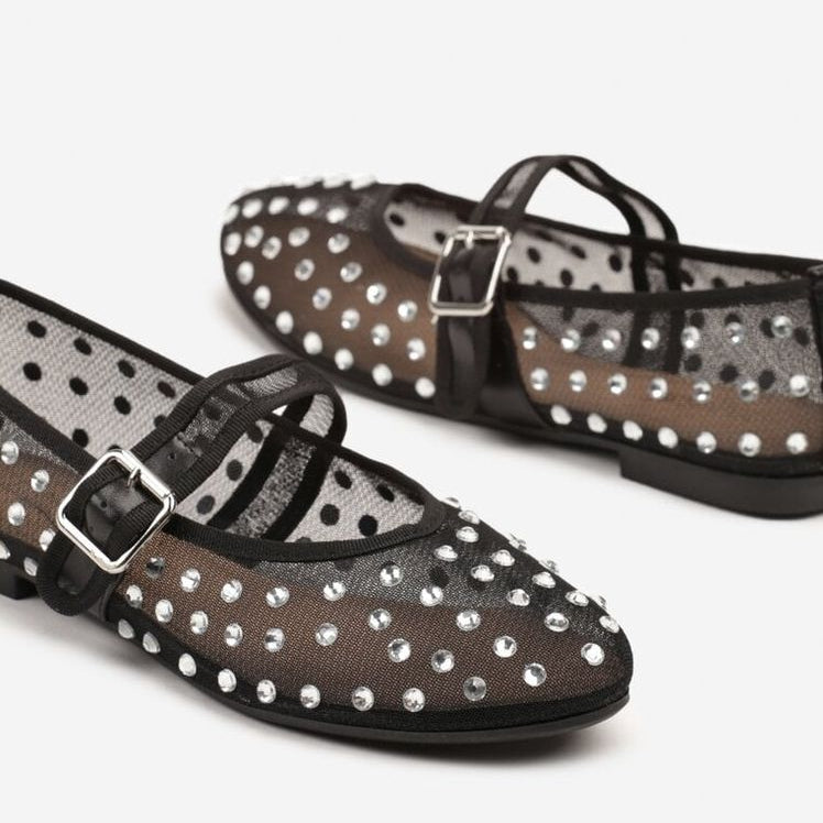 Ballerines ornées de strass
