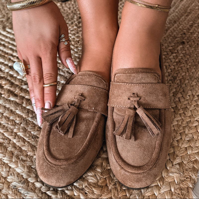 Mocassins en daim