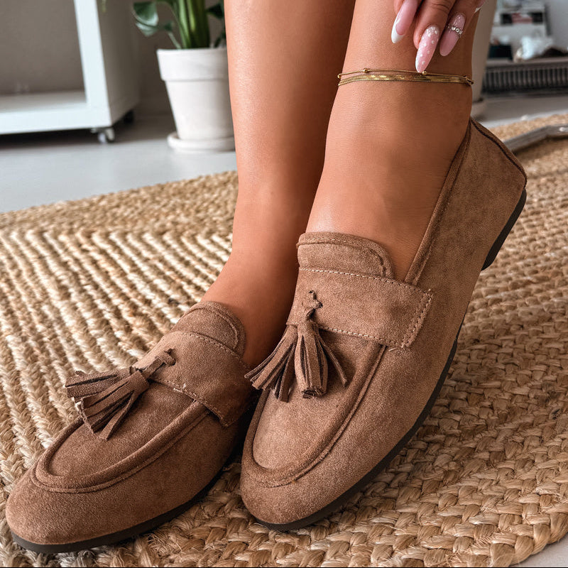 Mocassins en daim