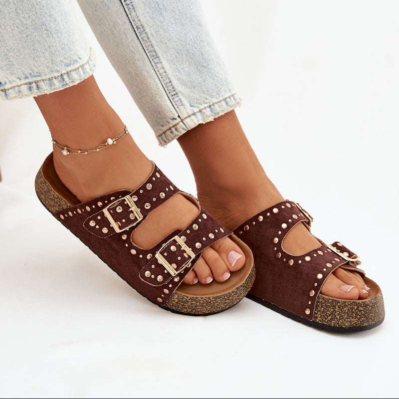 Sandales Tendance à Double Bride