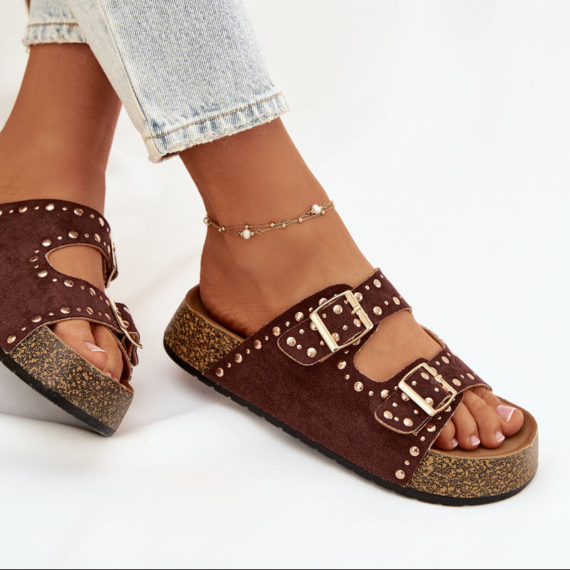 Sandales Tendance à Double Bride