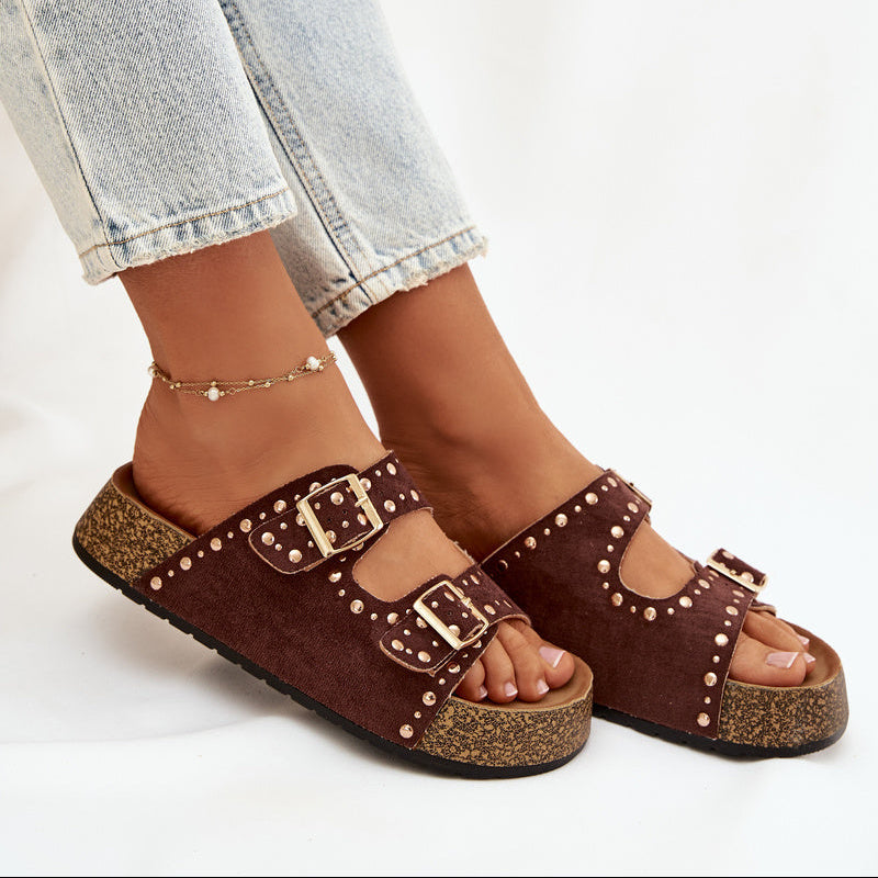 Sandales Tendance à Double Bride