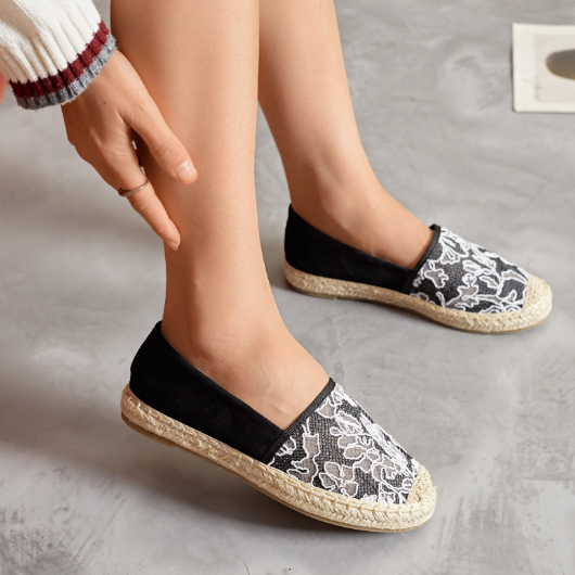 Espadrilles en dentelle