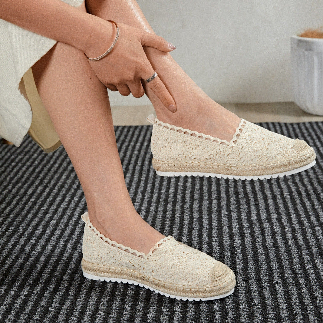Espadrilles en dentelle
