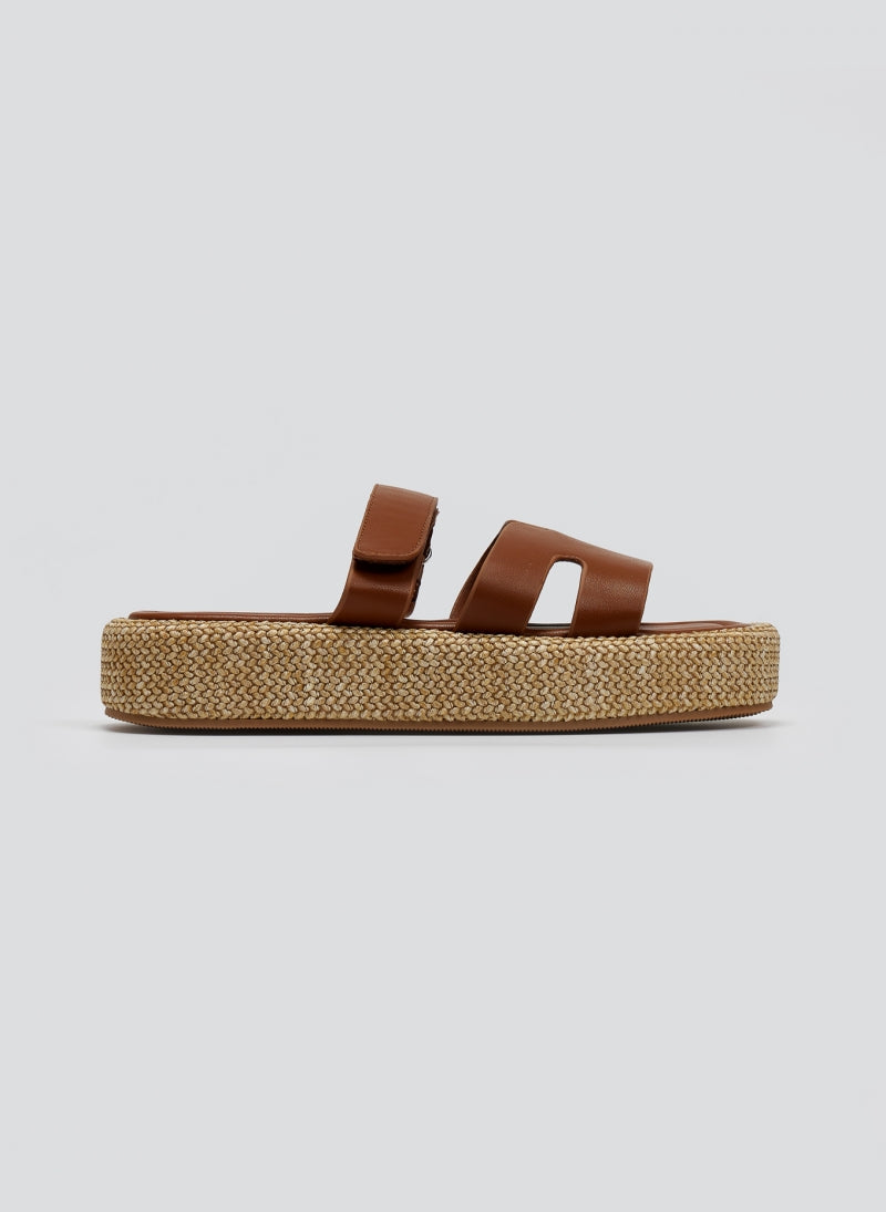 Sandales à plateforme avec velcro ERYNN