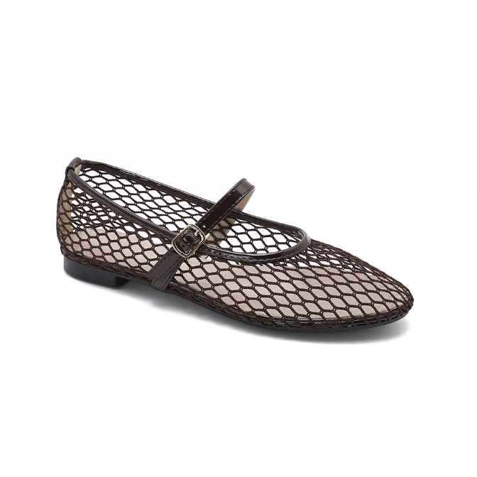 Ballerine ajourée en filet