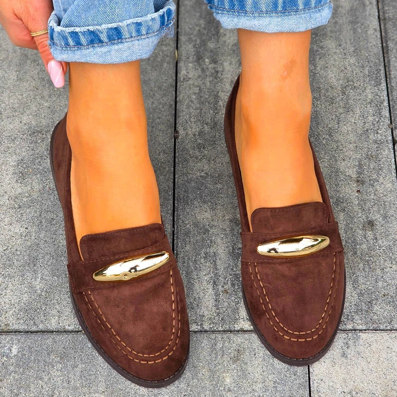 Mocassins avec accessoires doré