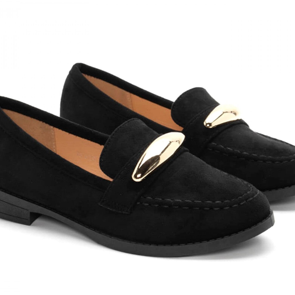 Mocassins avec accessoires doré