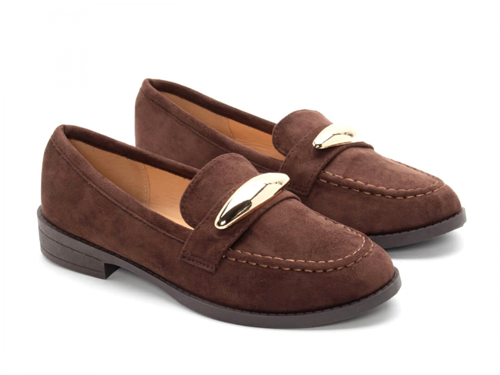 Mocassins avec accessoires doré