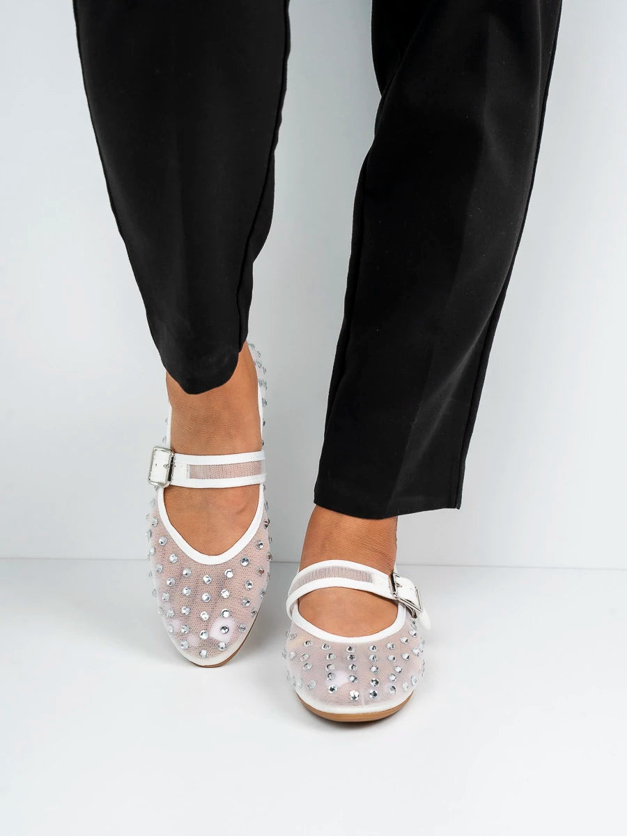 Ballerines ornées de strass