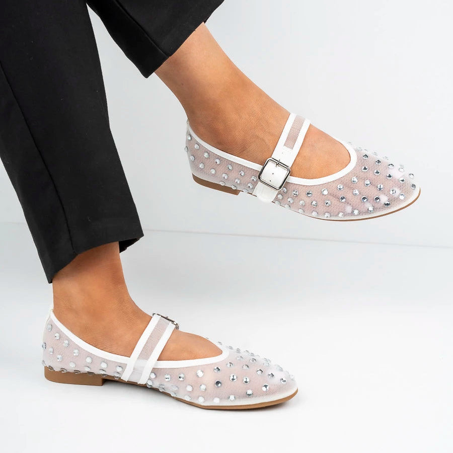 Ballerines ornées de strass