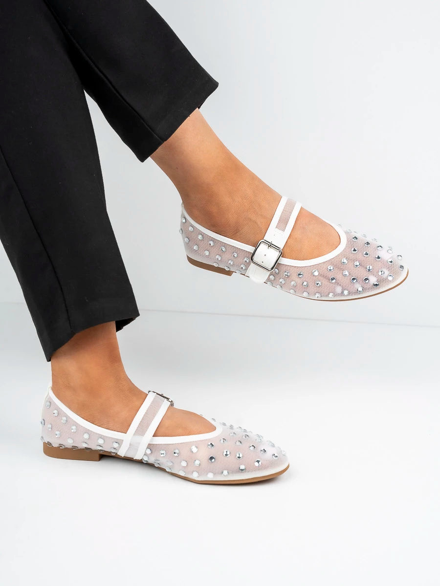 Ballerines ornées de strass