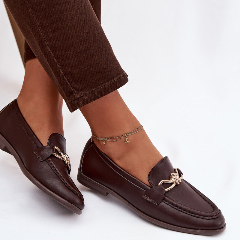 Mocassins Élégants à Mors Doré