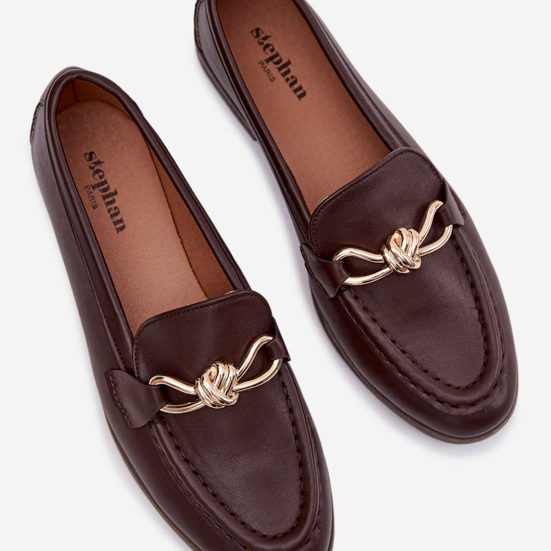 Mocassins Élégants à Mors Doré