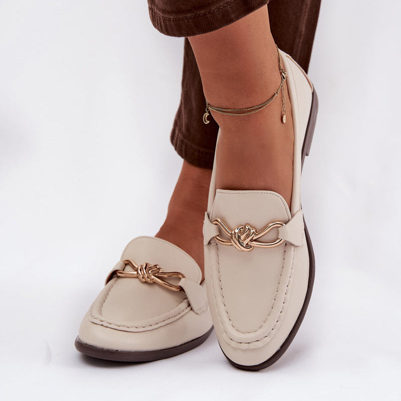 Mocassins Élégants à Mors Doré