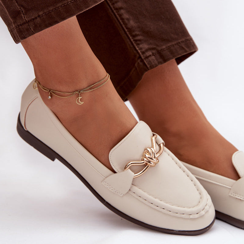 Mocassins Élégants à Mors Doré