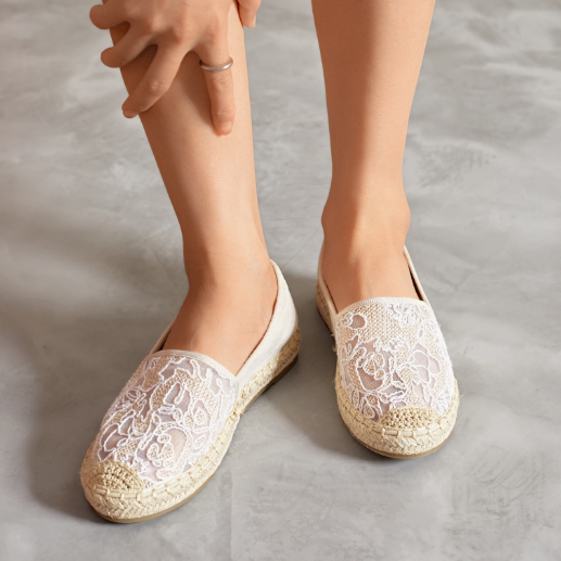Espadrilles en dentelle