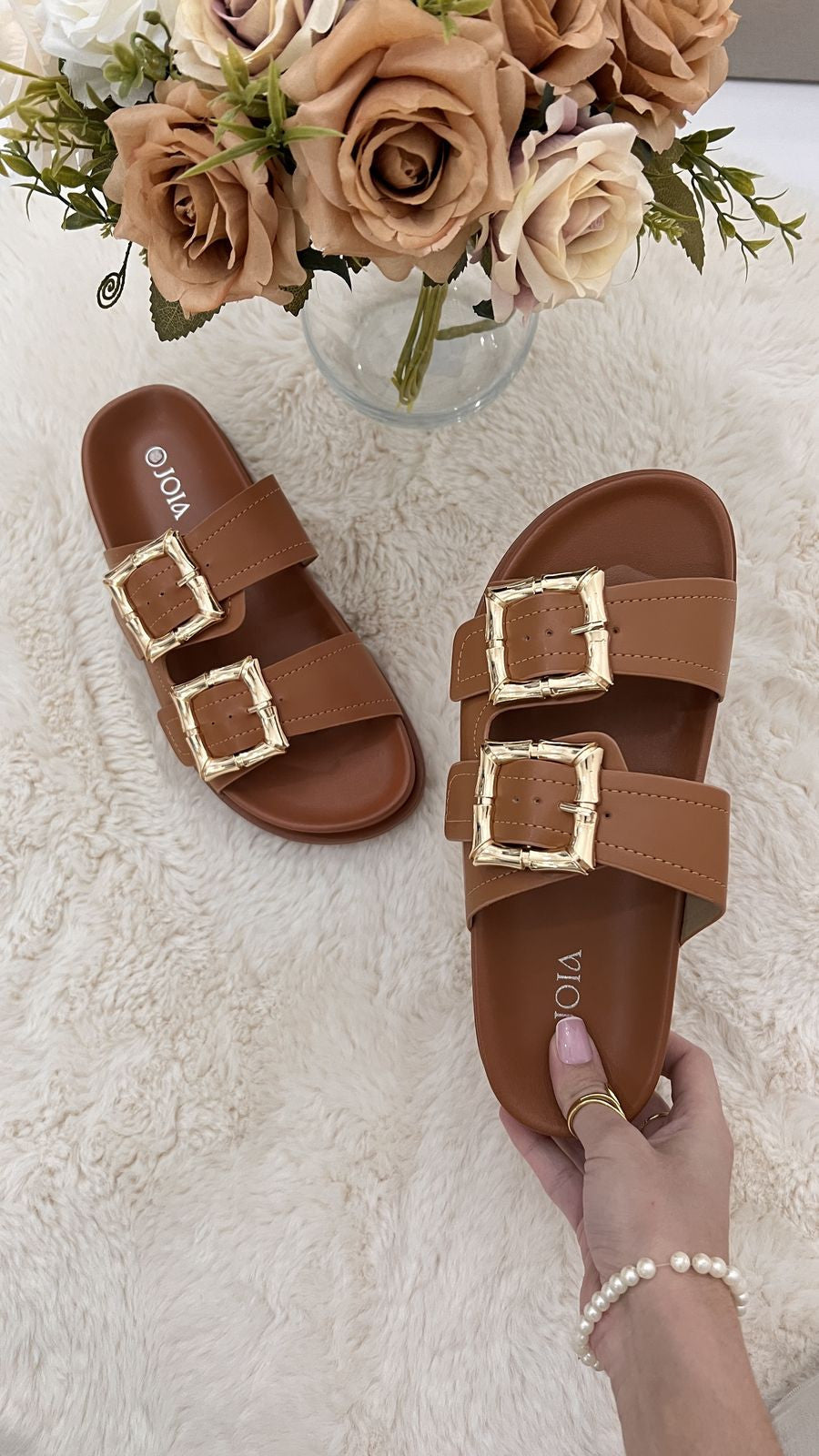 Sandales double bride
