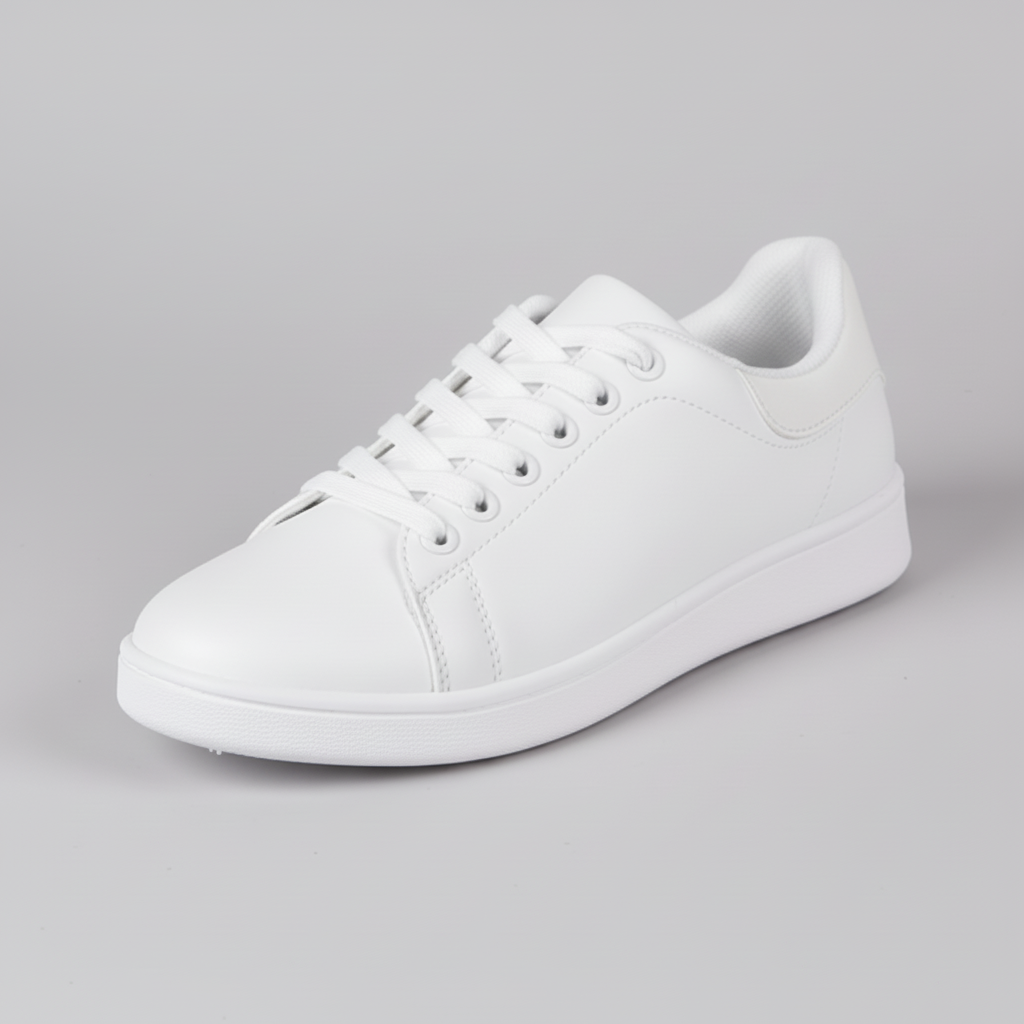 Basket semelle plate contrastée