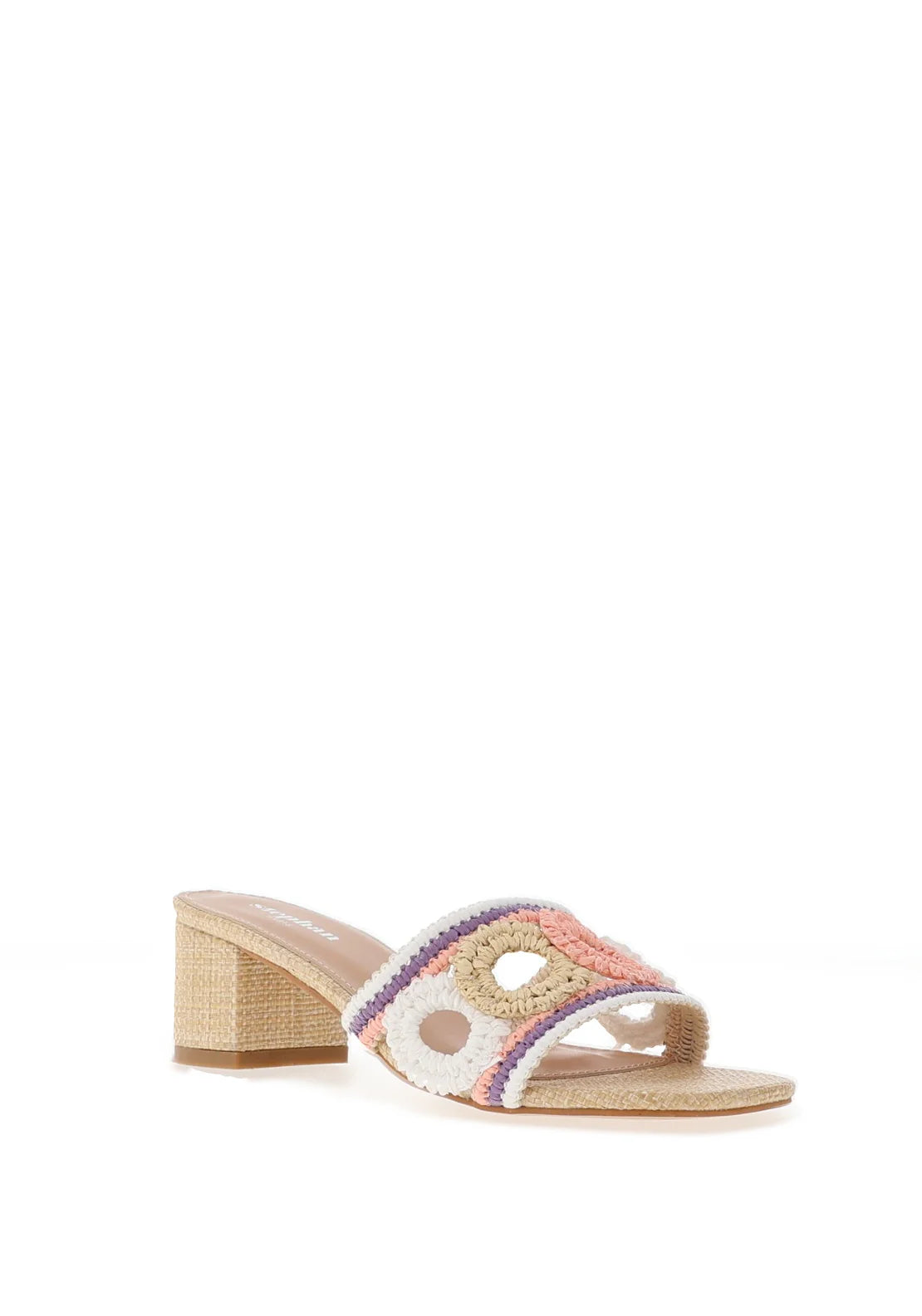 Sandale femme talon carré