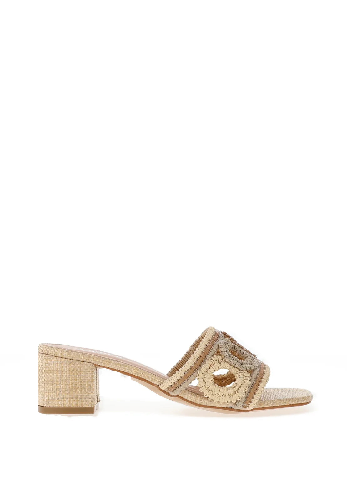 Sandale femme talon carré
